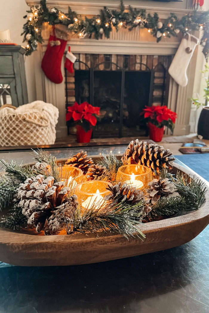Christmas Coffee Table Decor so Easy to Make and Looks Gorgeous